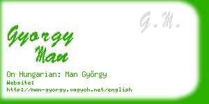 gyorgy man business card